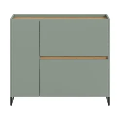 Merkloos Hioshop Drive schoenenkast 1 deur- 2 vouwdeuren salvie decor Discount