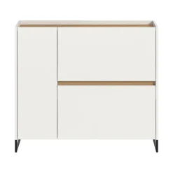 Merkloos Hioshop Drive schoenenkast 1 deur- 2 vouwdeuren wit Best