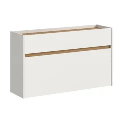 Merkloos Hioshop Drive schoenenkast 1 vouwdeur- 1 lade wit Discount