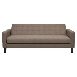 Merkloos Hioshop Elva slaapbank met opbergruimte bruin Sale