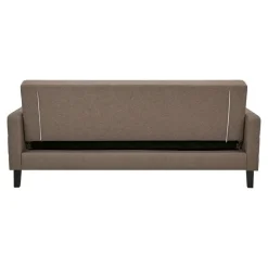 Merkloos Hioshop Elva slaapbank met opbergruimte bruin Sale