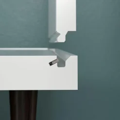 Hioshop Evolution wandkast 3 deuren- 6 planken wit- zwart Online