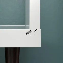 Hioshop Evolution wandkast 3 deuren- 6 planken wit- zwart Online