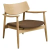 Merkloos Hioshop Gina fauteuil eik- bruin