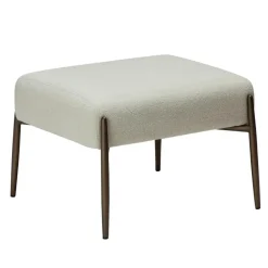 Merkloos Hioshop Glam Dan-Form poef bouclé wit Hot