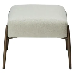 Merkloos Hioshop Glam Dan-Form poef bouclé wit Hot