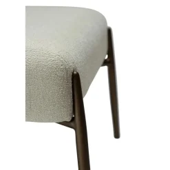 Merkloos Hioshop Glam Dan-Form poef bouclé wit Hot