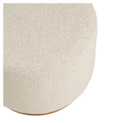 Merkloos Hioshop Gry poef Ø50cm zandkleurig Sale