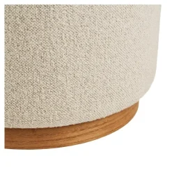 Merkloos Hioshop Gry poef Ø50cm zandkleurig Sale