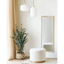 Merkloos Hioshop Gry poef Ø50cm zandkleurig Sale