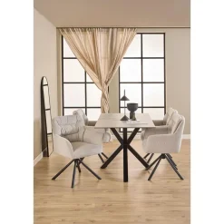 Hioshop Heaven eetkamertafel 80x135cm grijs Clearance