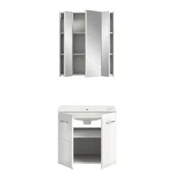 Merkloos Hioshop Ice badkamer I63 wit hoogglans- wit New