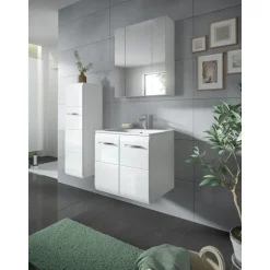 Merkloos Hioshop Ice badkamer I63 wit hoogglans- wit New