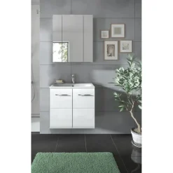 Merkloos Hioshop Ice badkamer I63 wit hoogglans- wit New