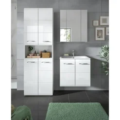 Merkloos Hioshop Ice badkamer I61 wit hoogglans- wit New