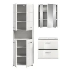 Merkloos Hioshop Ice badkamer I55 wit hoogglans- wit