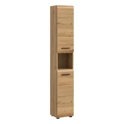 Merkloos Hioshop Ice kolomkast 2 deuren- 1 plank eiken decor