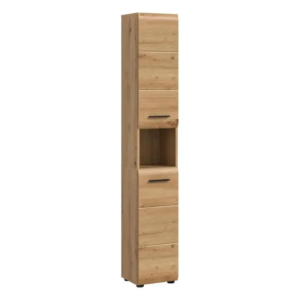 Merkloos Hioshop Ice kolomkast 2 deuren- 1 plank eiken decor
