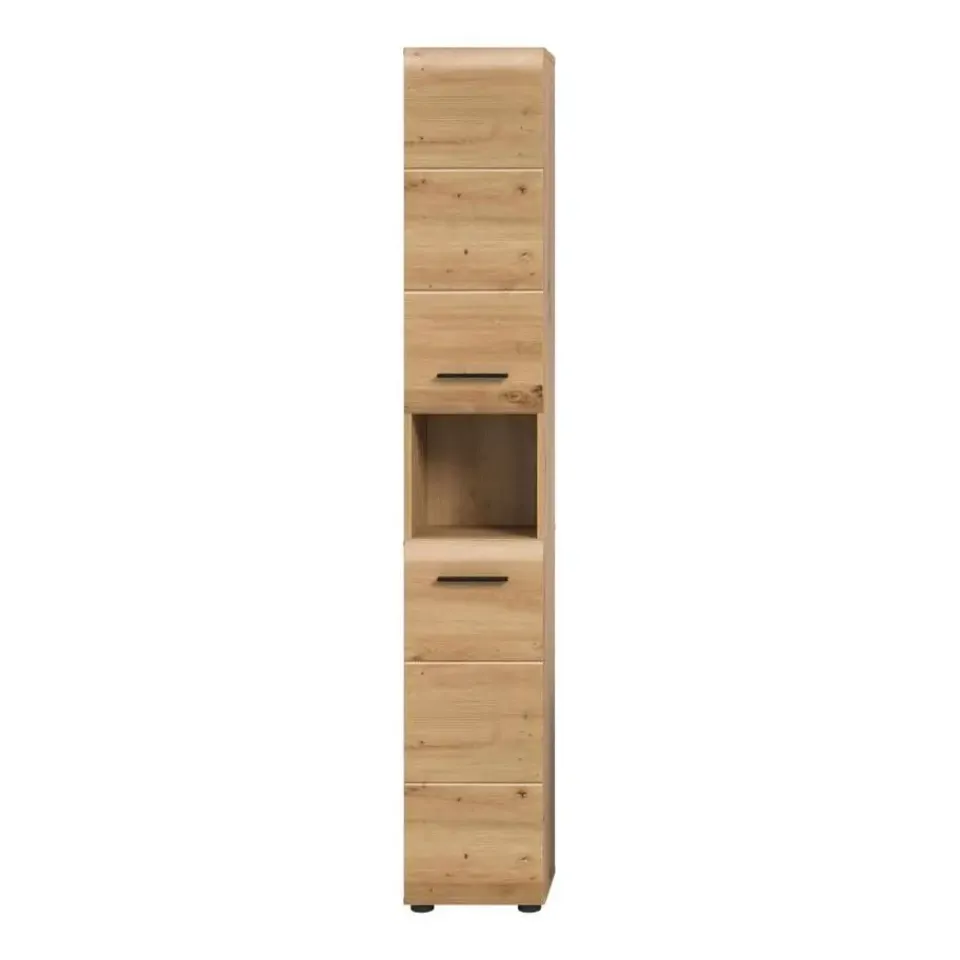 Merkloos Hioshop Ice kolomkast 2 deuren- 1 plank eiken decor