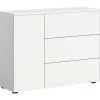 Hioshop Loft dressoir 3 laden 1 deur wit New
