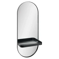 Merkloos Hioshop Maria spiegel 1 plank zwart Sale