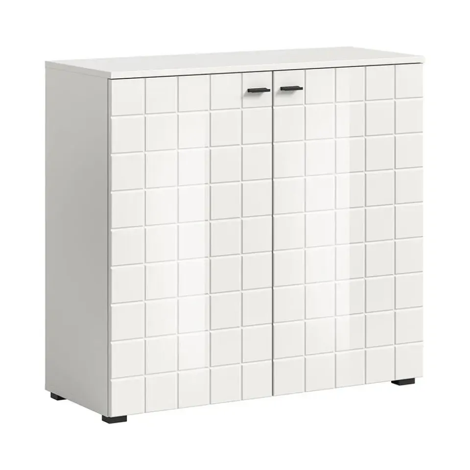 Hioshop Monte dressoir 2 deuren wit hoogglans Online