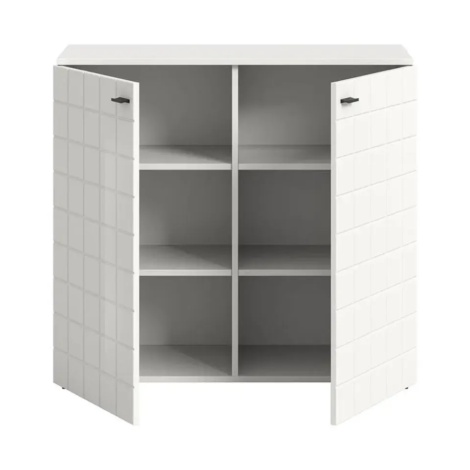 Hioshop Monte dressoir 2 deuren wit hoogglans Online