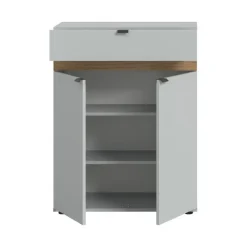 Merkloos Hioshop Naro schoenenkast 2 deuren- 1 lade grijs Best