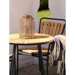 Merkloos Hioshop Nelli lantaarn met geïntegreerde zonnecellen natuur Discount