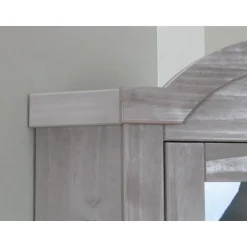 Hioshop New Mexico hoekkast hoekvitrine grijs grenen Clearance