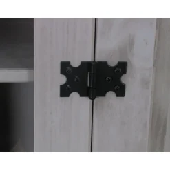 Hioshop New Mexico hoekkast hoekvitrine grijs grenen Clearance