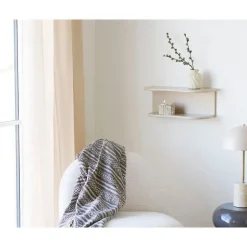 Merkloos Hioshop Nia wandplank 2 planken beige Outlet