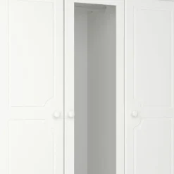 Hioshop Nilon kledingkast 3 deuren 5 laden wit Hot