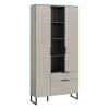 Merkloos Hioshop Noida dressoir 2 deuren- 1 vouwdeur- 1 lade- 4 planken kasjmier decor New
