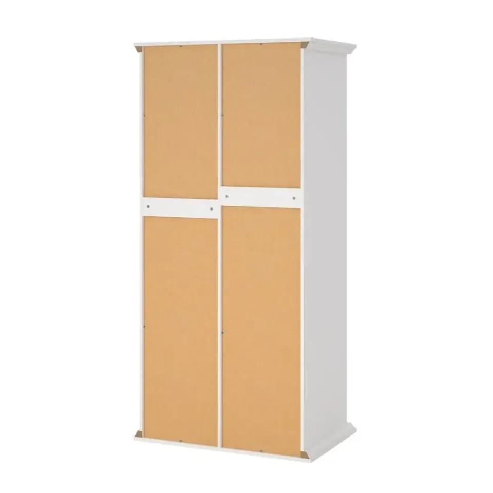 Hioshop North kledingkast 2 deuren wit Online