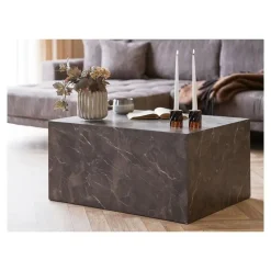 Merkloos Hioshop Nuuk salontafel marmerdecor bruin Sale