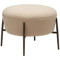 Merkloos Hioshop Orbit Dan-Form poef bouclé offwhite Sale