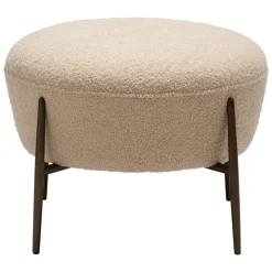 Merkloos Hioshop Orbit Dan-Form poef bouclé offwhite Sale