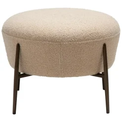 Merkloos Hioshop Orbit Dan-Form poef bouclé offwhite Sale