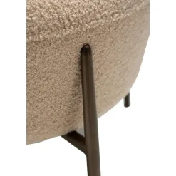 Merkloos Hioshop Orbit Dan-Form poef bouclé offwhite Sale