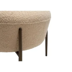 Merkloos Hioshop Orbit Dan-Form poef bouclé offwhite Sale