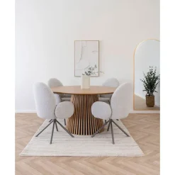 Hioshop Osaka eetkamertafel Ø140cm eik Sale