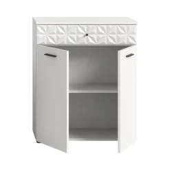 Merkloos Hioshop Prisma badkamerkast 2 deuren- 1 lade wit Online