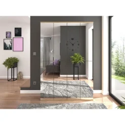 Hioshop ProjektX kledingkast - 8 deuren spiegel