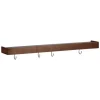 Merkloos Hioshop Protopia Dan-Form wandplank met haken 9 haken fineer walnoot Discount