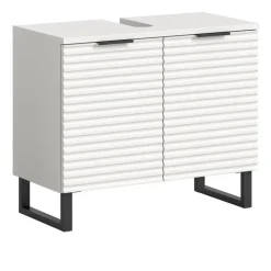 Merkloos Hioshop Riff wastafel 2 deuren wit Discount