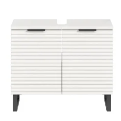 Merkloos Hioshop Riff wastafel 2 deuren wit Discount