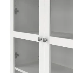 Hioshop Roma vitrinekast 2 deuren wit