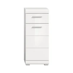 Merkloos Hioshop Scout badkamerkast 1 deur- 1 lade wit hoogglans- wit Hot