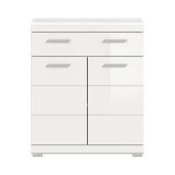 Merkloos Hioshop Scout badkamerkast 2 deuren- 1 lade wit hoogglans- wit Online